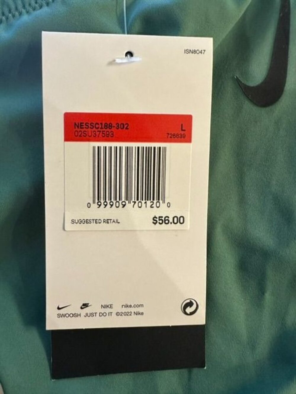 Nike Swim Hydralock Fusion Back Anit-Slip Bikini Top NESSC188-302 Women's L NEW - Picture 3 of 11